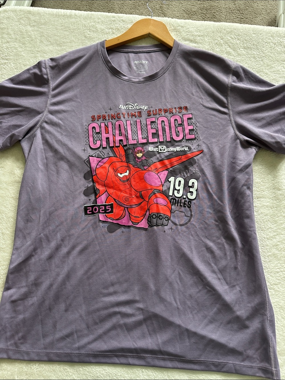 Run DisneyBrooks Purple Short-Sleeve 'Springtime Surprise Challenge' Shirt - Picture 5 of 6